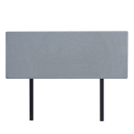 Linen Fabric Queen Bed Deluxe Headboard Bedhead - Berlin Blue