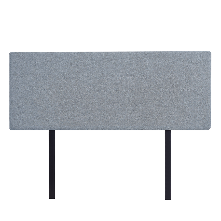 Linen Fabric Queen Bed Deluxe Headboard Bedhead - Berlin Blue