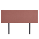 Linen Fabric King Bed Deluxe Headboard Bedhead - Pearl Copper Brown