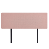Linen Fabric King Bed Deluxe Headboard Bedhead - Pale Pink