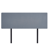 Linen Fabric King Bed Deluxe Headboard Bedhead - Berlin Blue