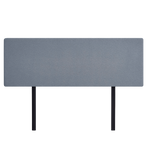 Linen Fabric King Bed Deluxe Headboard Bedhead - Berlin Blue
