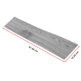 Vinyl Floor Tiles Self Adhesive Flooring Ebony Wood Grain 16 Pack 2.3SQM - Low Angle