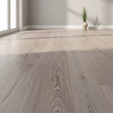 Vinyl Floor Tiles Self Adhesive Flooring Water Dyed Walnut Black Wood Grain 16 Pack 2.3SQM - 45-Degree Angle