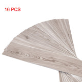 Vinyl Floor Tiles Self Adhesive Flooring Water Dyed Walnut Black Wood Grain 16 Pack 2.3SQM - Rear View