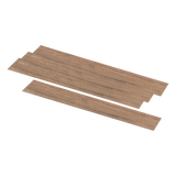 Vinyl Floor Tiles Self Adhesive Flooring Smoked Eucalyptus Wood Grain 16 Pack 2.3SQM - Front View