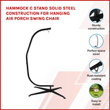 Hammock C Stand Solid Steel Construction for Hanging Air Porch Swing Chair