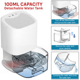 1000ML Mini Dehumidifier Portable Air Dryer Office Moisture Absorber Machine