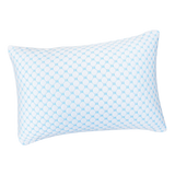 Large Memory Foam Cooling Pillow Heat and Moisture Reducing Ice Silk and Gel Infused - 45-Degree Angle