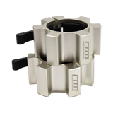 Aluminium Olympic Lock Collars Pair Barbell Clamps Clips Quick - Side View