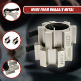 Aluminium Olympic Lock Collars Pair Barbell Clamps Clips Quick - Low Angle