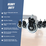 5x Office Chair Rollerblade Caster Wheels Safe for All Floors - Universal Fit - Extra Image