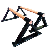 Premium Parallette Pair Gymnastics Push Up Bars - Rear View