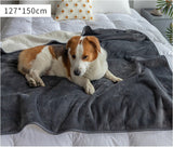 Premium Waterproof Reversible Pet Dog Blanket Bed Protects Couch Bed from Spills - Side View