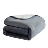 Premium Waterproof Reversible Pet Dog Blanket Bed Protects Couch Bed from Spills - Top-Down View