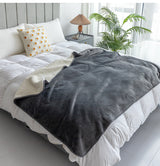 Premium Waterproof Reversible Pet Dog Blanket Bed Protects Couch Bed from Spills - Rear View