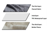 Premium Waterproof Reversible Pet Dog Blanket Bed Protects Couch Bed from Spills - Close-Up Angle
