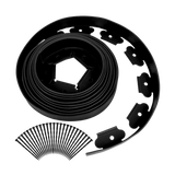 Landscape No Dig Lawn Garden Edging Kit 10m Flexible Durable Border Paver - Front View