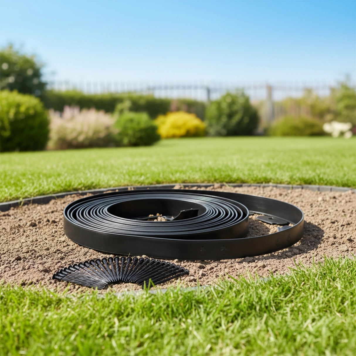 Landscape No Dig Lawn Garden Edging Kit 10m Flexible Durable Border Paver