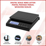 Digital Scale 40kg Letter Postal Postage Parcel Weighing Scales - Front View