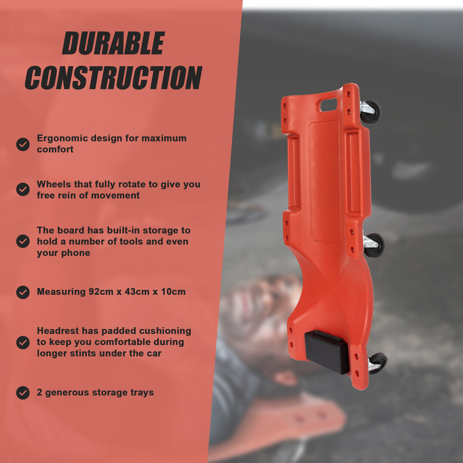 92cm Professional Rolling Mechanics Car Creeper Crawler Board Under Car Tool