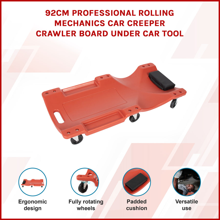 92cm Professional Rolling Mechanics Car Creeper Crawler Board Under Car Tool