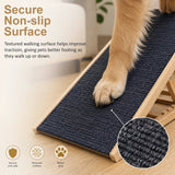 Foldable Dog Pet Ramp Adjustable Height Dogs Stairs for Bed Sofa Car 100cm - Close-Up Angle