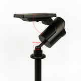Solar LED Spotlight - Solar-powered motion-activated LED security light - Rear View