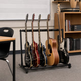 Guitar Stand 5 Holder Guitar Folding Stand Rack Band Stage Bass Acoustic Guitar