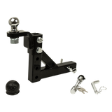 Adjustable Tow Bar Tongue Hitch 50mm Ball Drop for Trailer Caravan - Side View