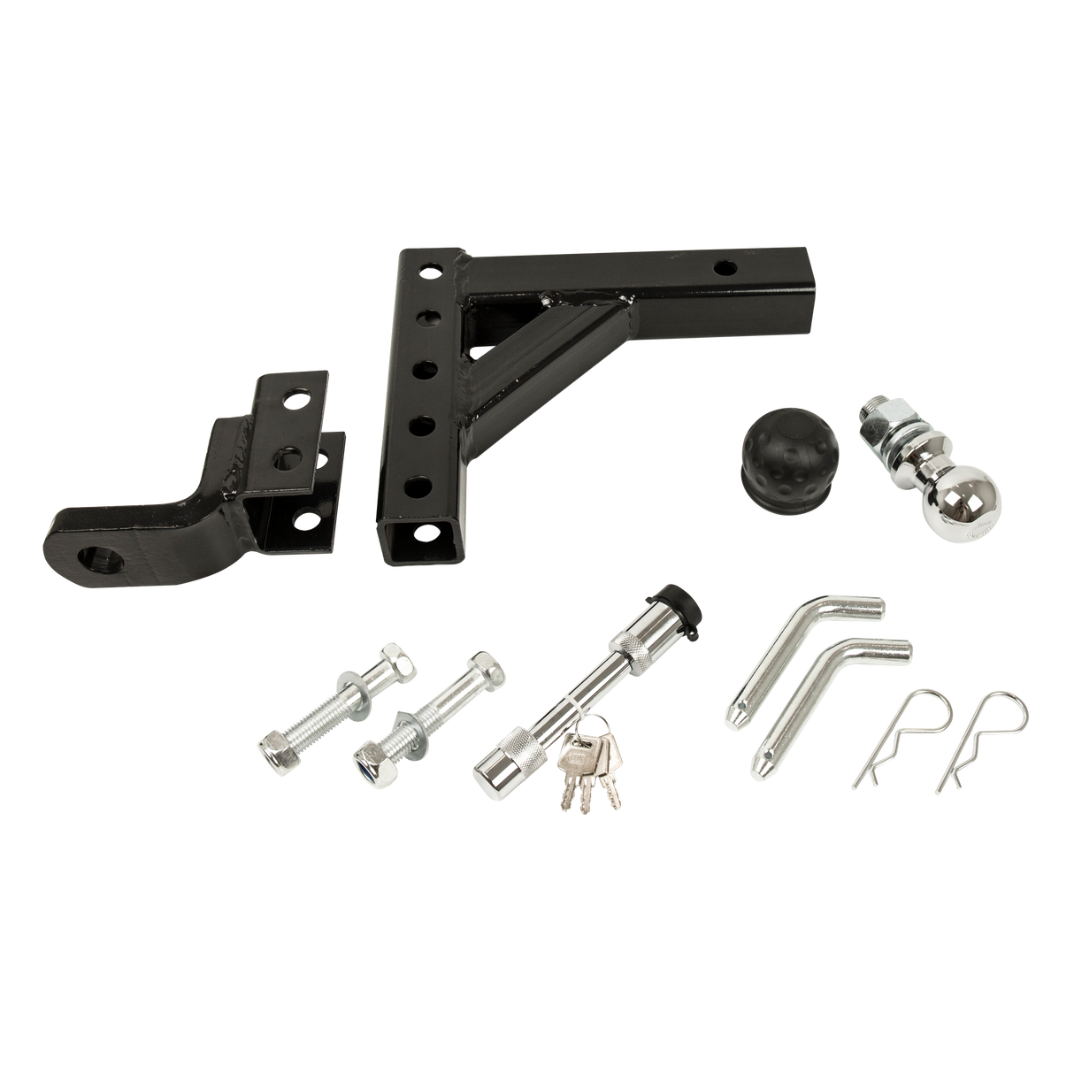 Adjustable Tow Bar Tongue Hitch 50mm Ball Drop for Trailer Caravan