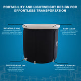 Premium Portable Ice Bath Inflatable Foldable Cold Water Therapy - 45-Degree Angle