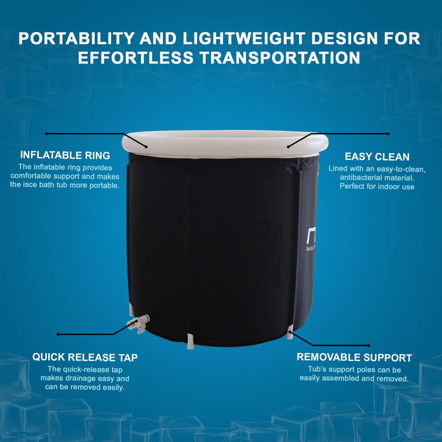 Premium Portable Ice Bath Inflatable Foldable Cold Water Therapy