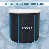 Premium Portable Ice Bath Inflatable Foldable Cold Water Therapy - Close-Up Angle