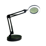 10X Magnifying Glass Desk Light Magnifier LED Lamp Reading Lamp With Base - Rear View