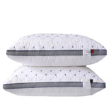 Hotel Quality Pillows Ultra Soft Home Bed Pillow Medium Film Twin Pack - Top-Down View