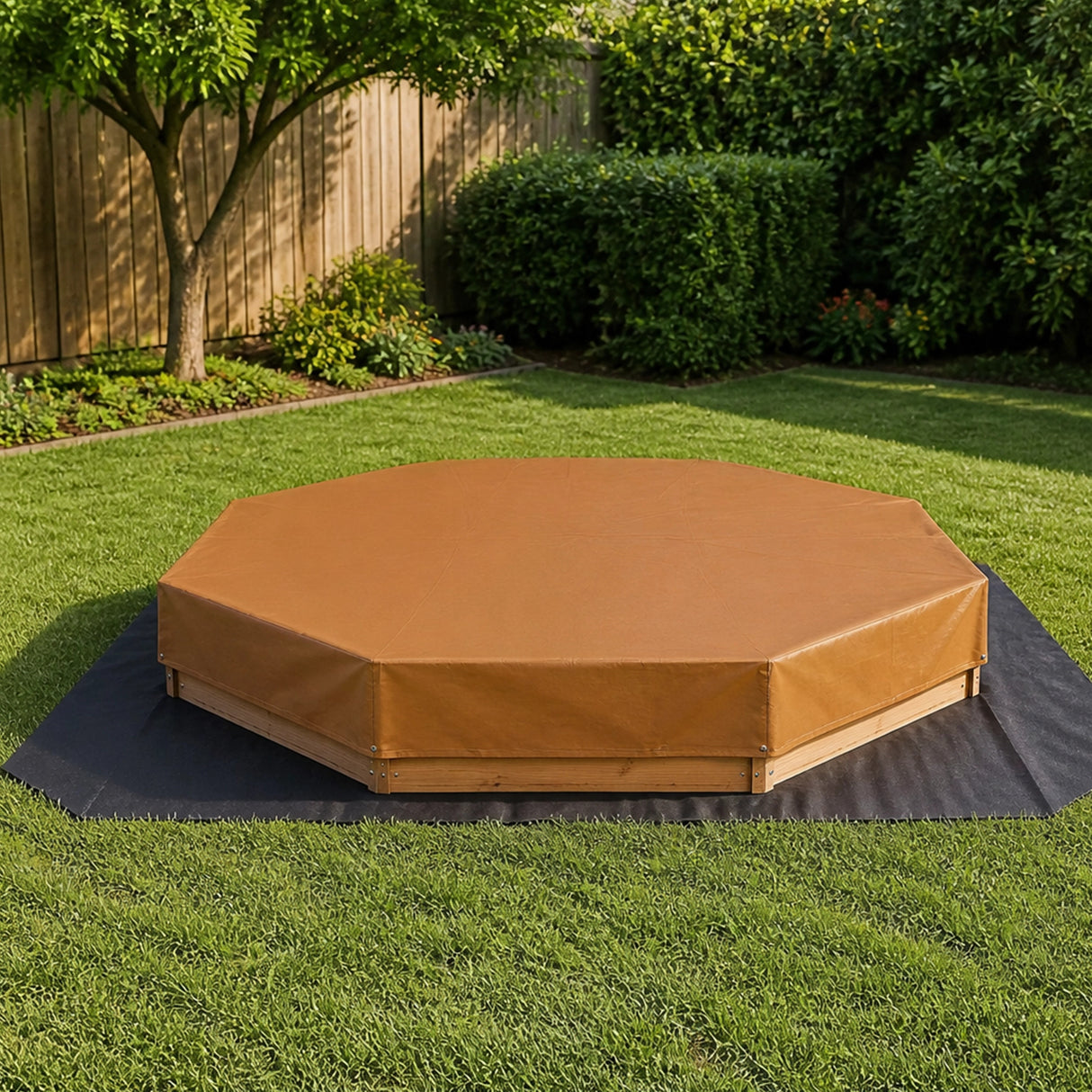 Kids Sand Pit Large Octagonal Wooden Sandpit