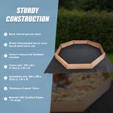 Kids Sand Pit Large Octagonal Wooden Sandpit - Top-Down View
