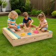 Wooden Kids Backyard Sandbox Children Outdoor Play Toy Sandpit