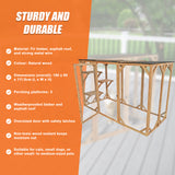180cm Large Cat Enclosure Wooden Outdoor Cage with 3 Platforms - Front View