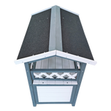Cat House Weatherproof 2-Story Indoor Outdoor Wooden Shelter Bitumen Roof