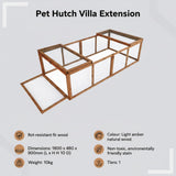 Chicken coop LARGE Run Guinea Pig Cage Villa Extension Rabbit hutch house pen - Extra Image