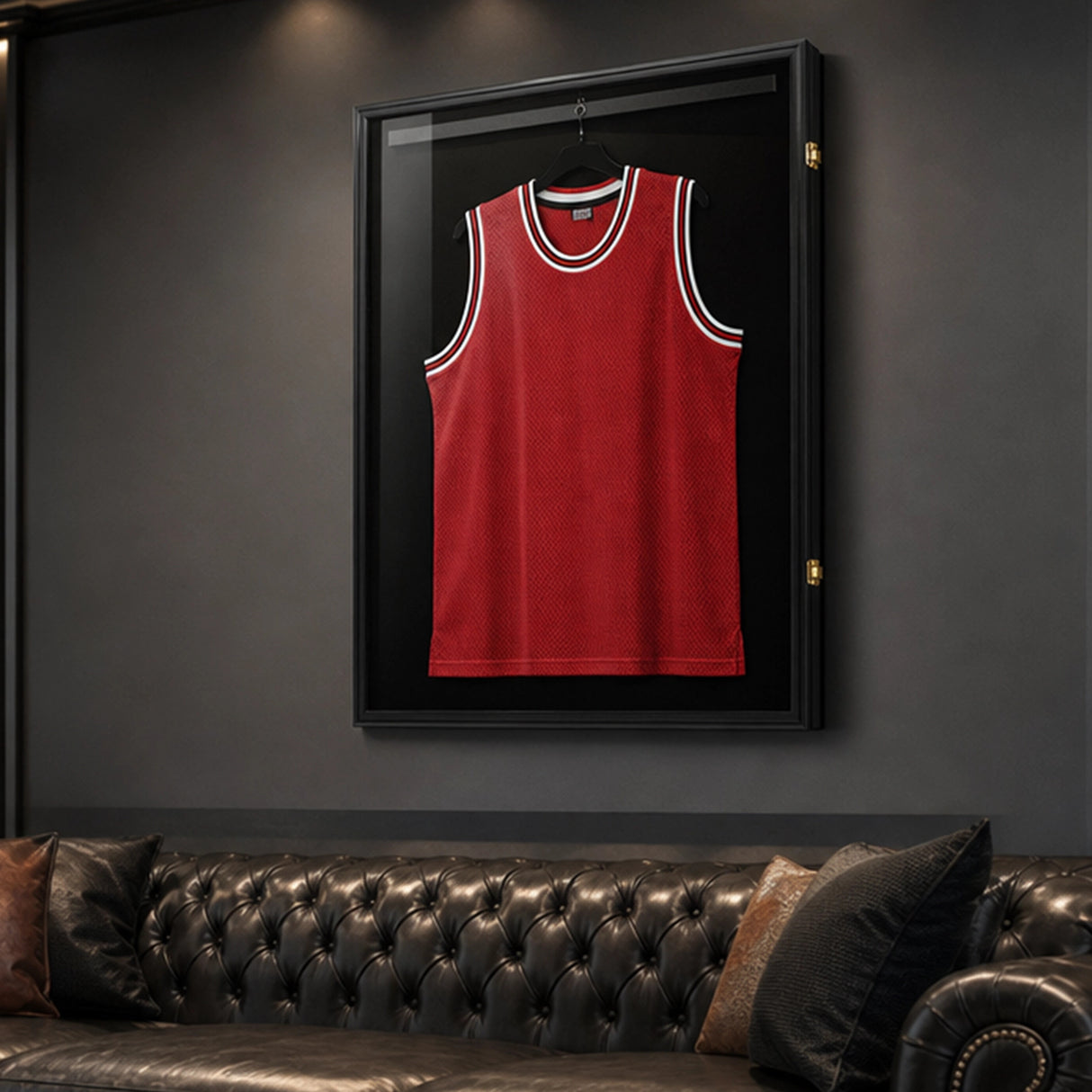 Wall Display/Case Lockable Rack 80cm Football Basketball Jersey Storage Box