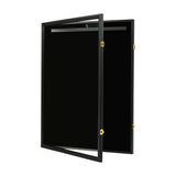 Wall Display/Case Lockable Rack 80cm Football Basketball Jersey Storage Box - Rear View