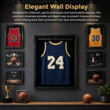 Wall Display/Case Lockable Rack 80cm Football Basketball Jersey Storage Box - Close-Up Angle