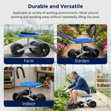 Gardening Seat Portable Height Adjustable Folding Stool Kneeling Pad - 45-Degree Angle