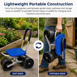 Gardening Seat Portable Height Adjustable Folding Stool Kneeling Pad