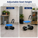 Gardening Seat Portable Height Adjustable Folding Stool Kneeling Pad - Extra Image