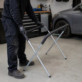 Fender Work Bench Panel Stand Curved Legs Panel Repair Beating Spray Painting