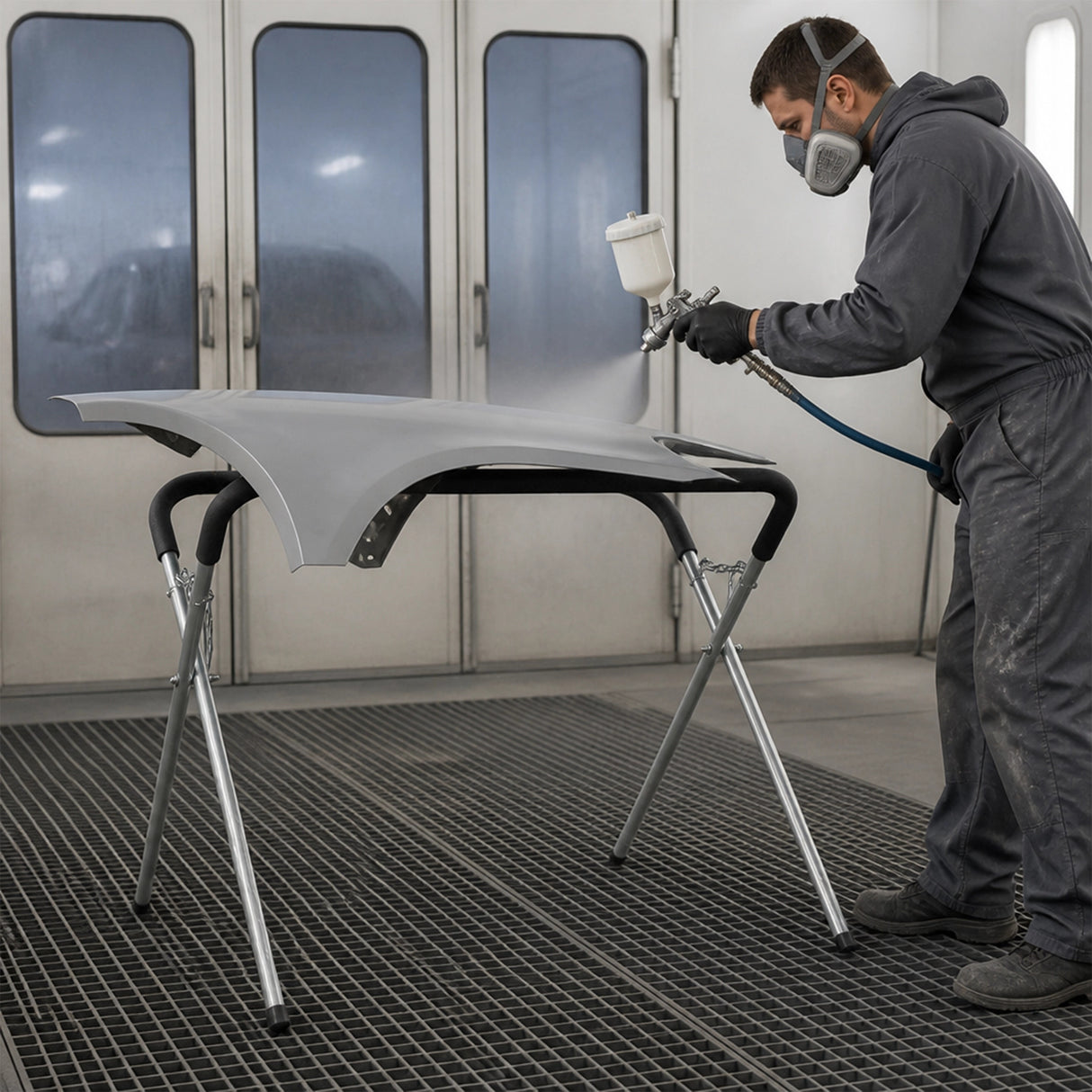 Fender Work Bench Panel Stand Curved Legs Panel Repair Beating Spray Painting